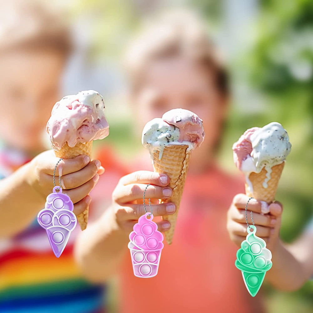 DZLUSJ Ice Cream Pop Keychain—compact desk toy ideal for quick breaks during study