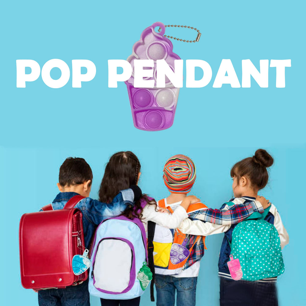 DZLUSJ Ice Cream Pop Keychain—cute accessory that doubles as a sensory toy for kids