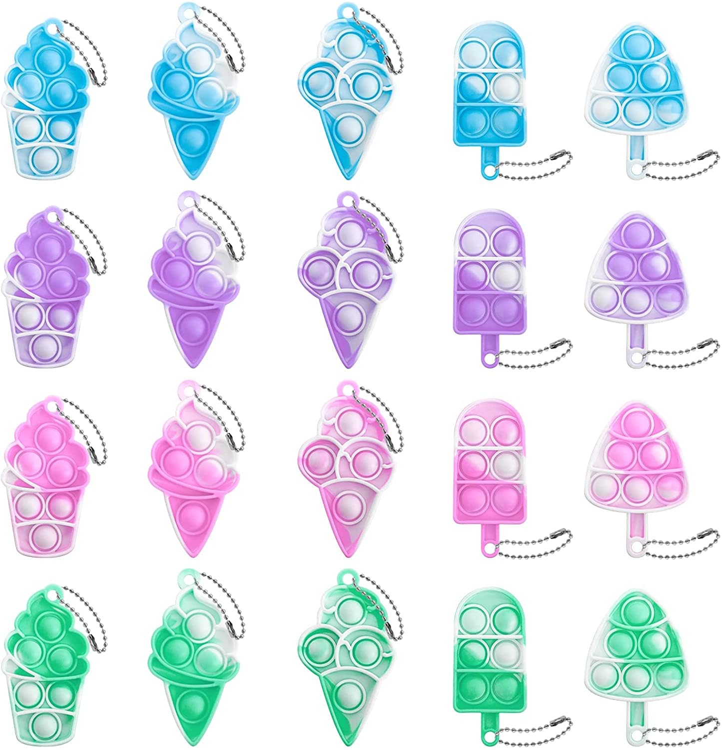 DZLUSJ Ice Cream Pop Keychain—eco-friendly silicone you can rely on day after day