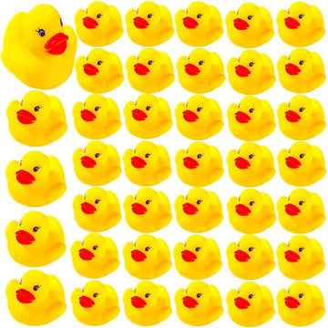 DZTIAN 51-piece rubber duck bath set for imaginative bath time play