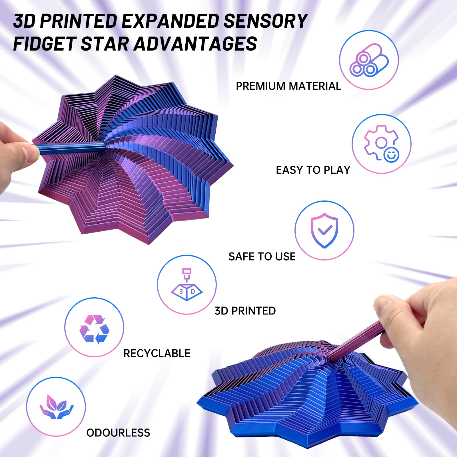 DZZ compact desk fidget tool fits workspace