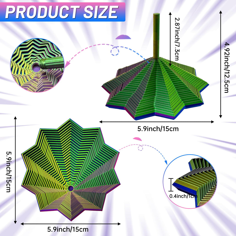 DZZ honeycomb whirling spiral design provides tactile feedback for calm at work.