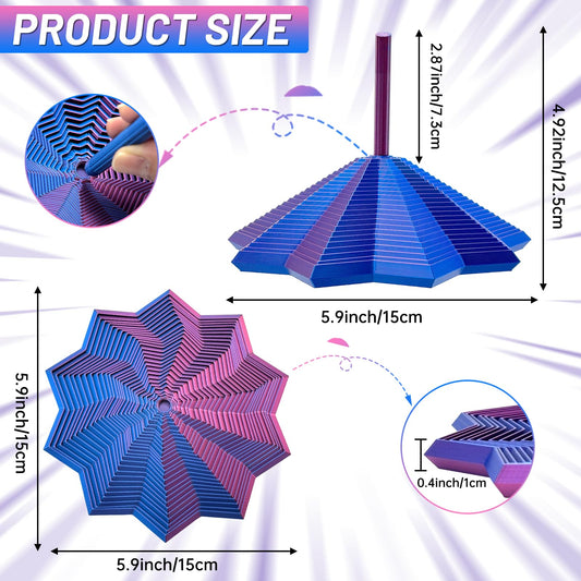 DZZ honeycomb whirling spiral design showing dynamic visual feedback for mindfulness