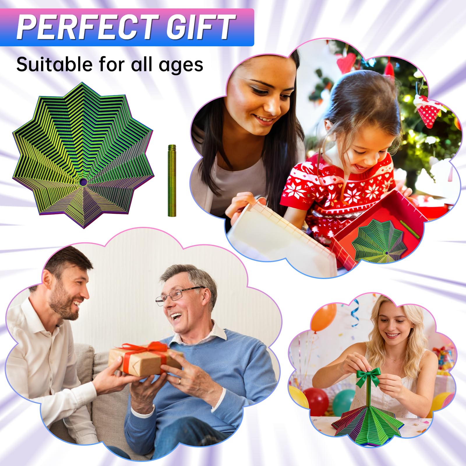 DZZ stress-relief focus toy ideal for adults, teens, and travel.