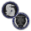 E-coin Saint Michael police coin front view, ideal for display and gifting.