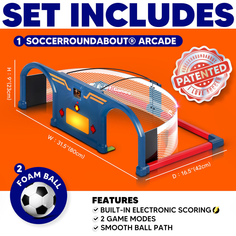 E E-JET GAMES indoor soccer arcade compact setup for home use