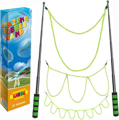E-Know Bubble Wand with telescopic handle for easy outdoor bubble play