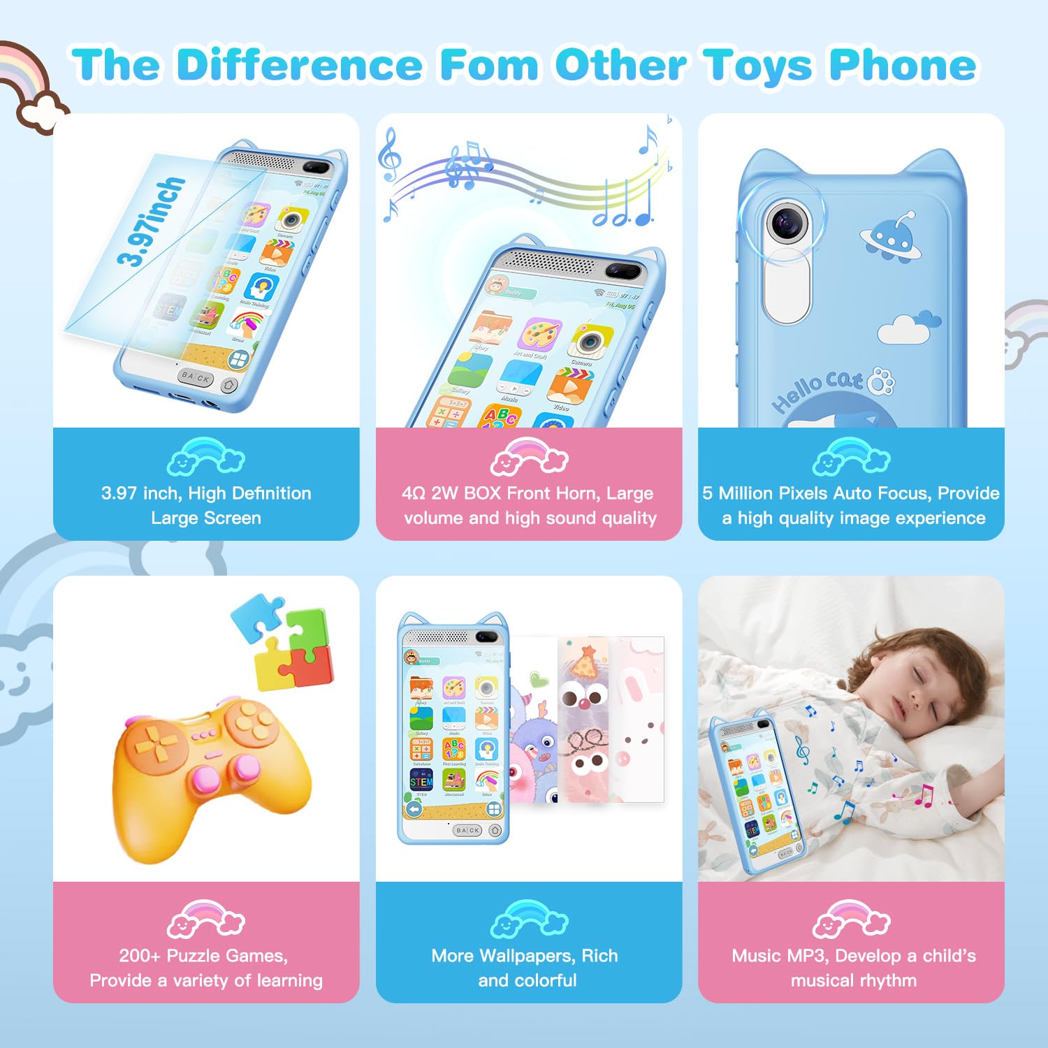 E teacher Kids Phone 4W speaker system delivers clear kid-friendly audio.