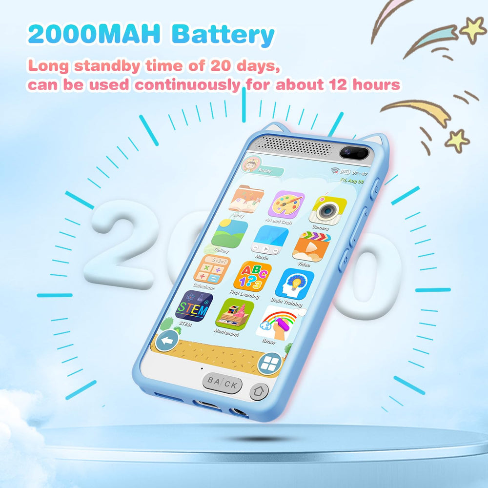 E teacher Kids Phone parental control mode helps manage time and apps.
