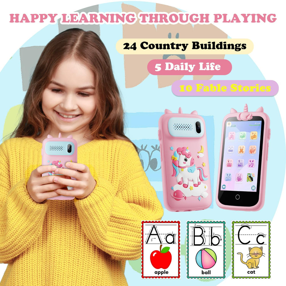 E teacher Kids Smart Phone pink 1500mAh battery for long play