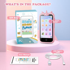 E teacher Kids Smart Phone pink educational games spark curiosity