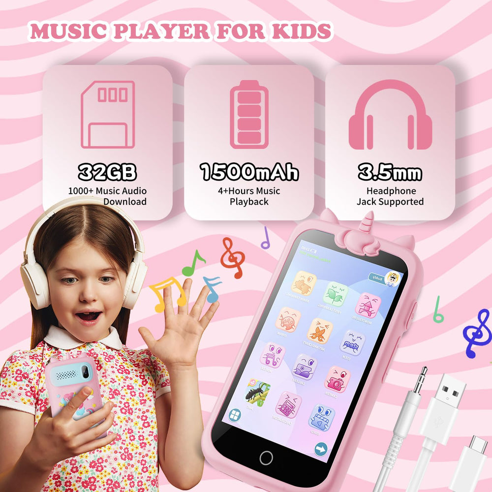 E teacher Kids Smart Phone pink stickers enhance photos