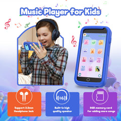 E teacher Kids Smart Phone Toy blue battery indicator showing long play time.