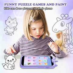 E teacher Kids Toys Phone 8GB card included for photos and music storage.