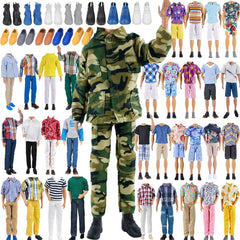 E-TING casual-sets display versatile outfits for a 12-inch boy doll