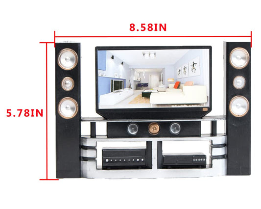E-TING miniature TV cabinet adds authentic detail to dollhouse living rooms