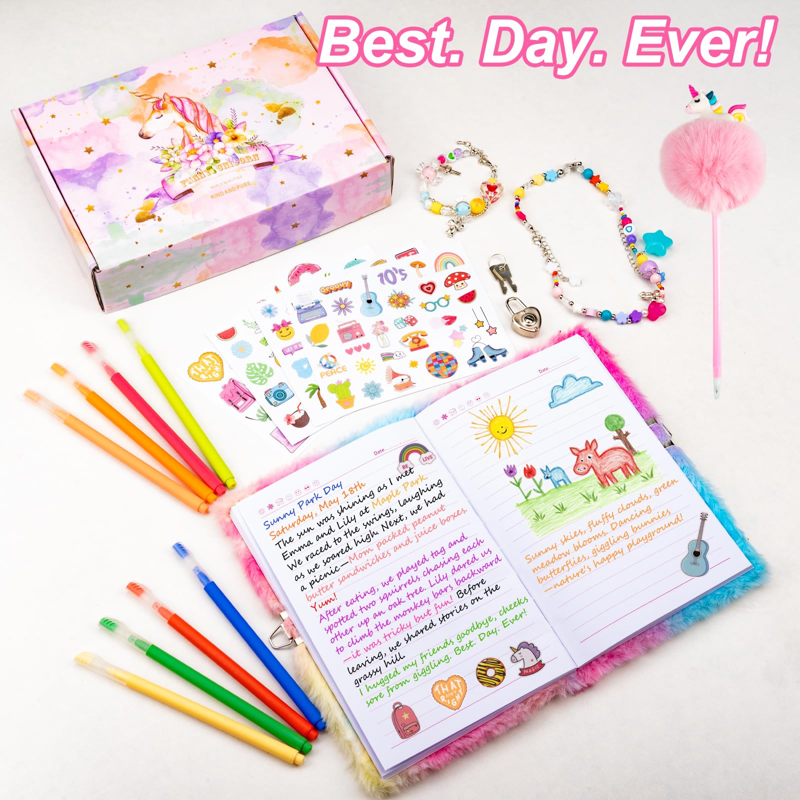 EABUY plush pink butterfly cover feels soft for writing
