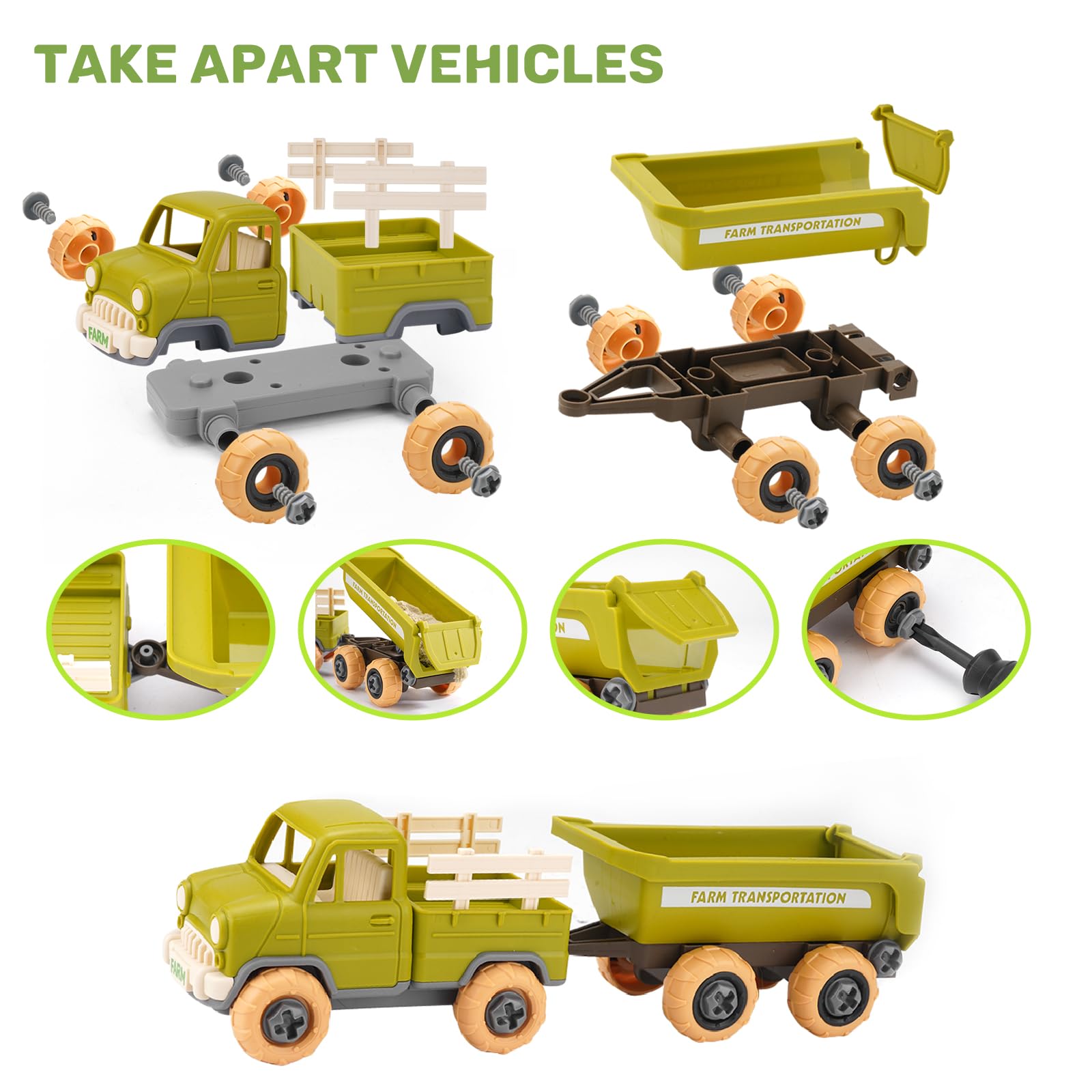 Eaciilee farmer figure accessories: complete set supports role-play and pretend farm adventures.