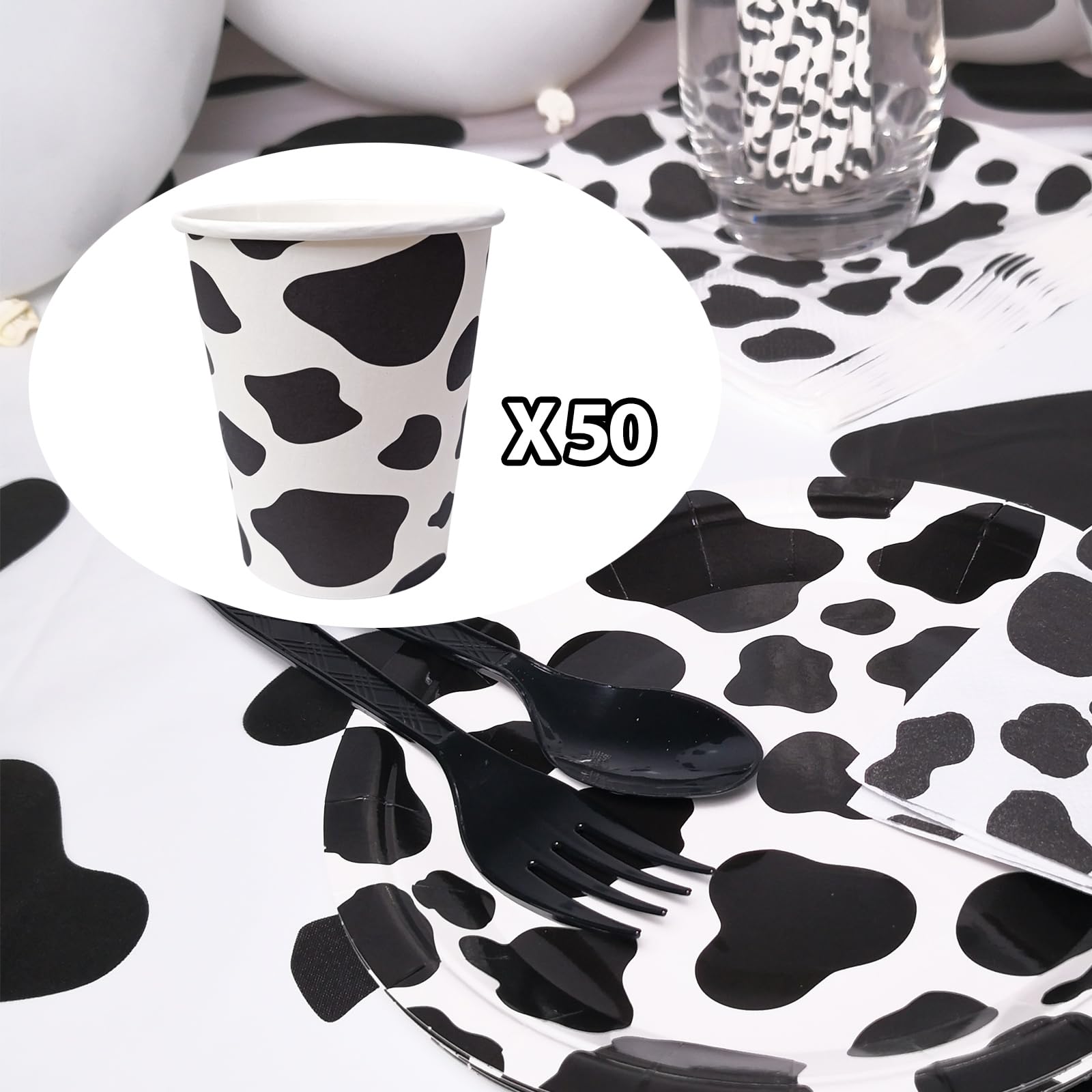 EaciTown cowprint cups used for a baby shower celebration.