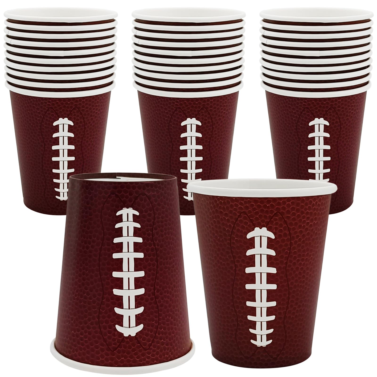 EaciTown football beverage cups with game-day graphics for easy party service