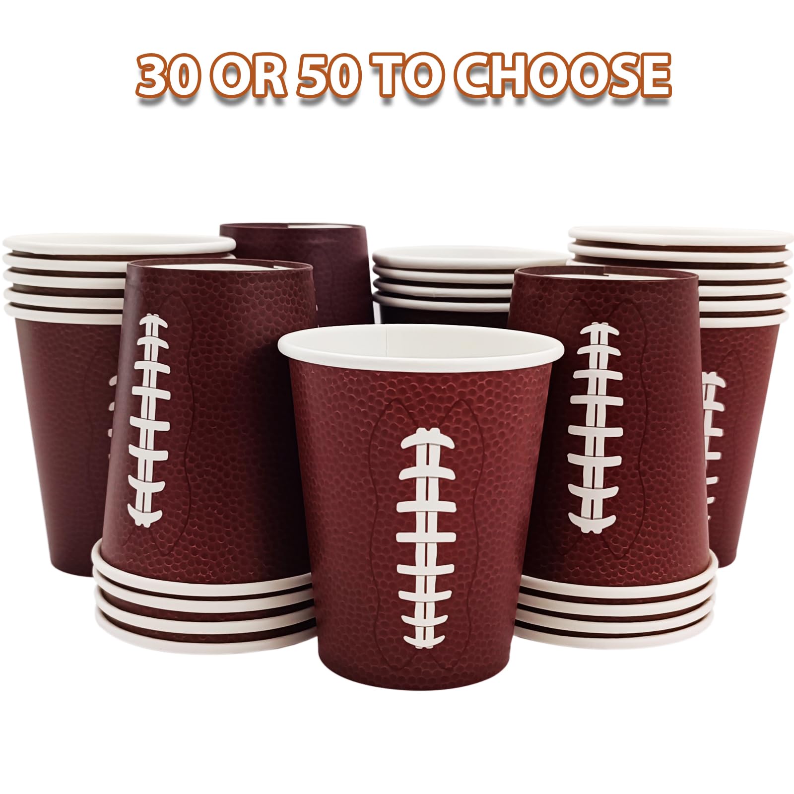 EaciTown football-pattern disposable cups for birthdays and gatherings