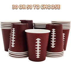 EaciTown football-pattern disposable cups for birthdays and gatherings