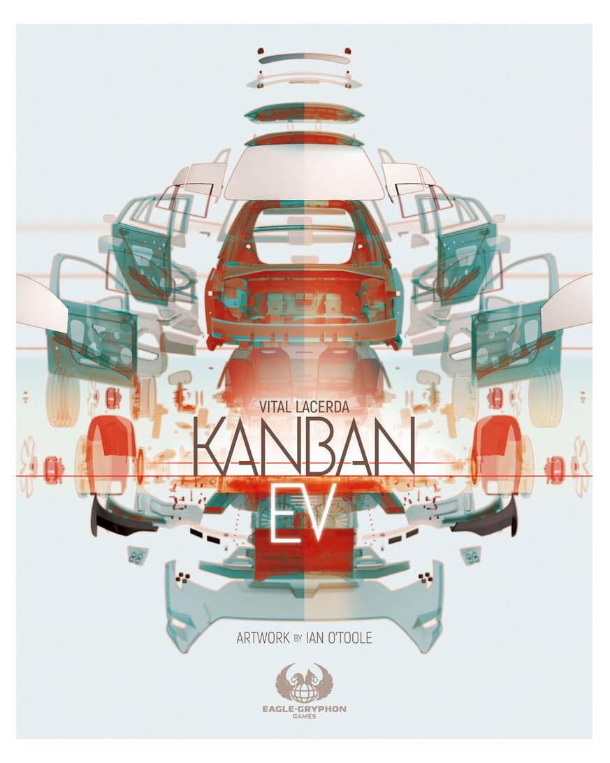 Eagle-Gryphon Kanban EV gameboard with production tracks for planning
