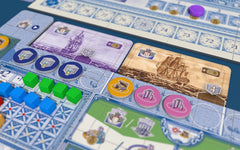 Storage system for Lisboa Deluxe Edition keeps parts neatly organized.