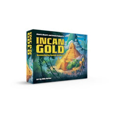 Eagle-Gryphon Games Incan Gold 2024 edition cover art inviting exploration and treasure.