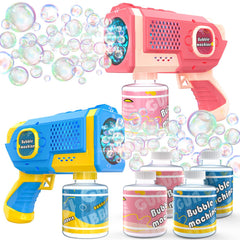 EagleStone 2-pack bubble guns for outdoor play with family fun.