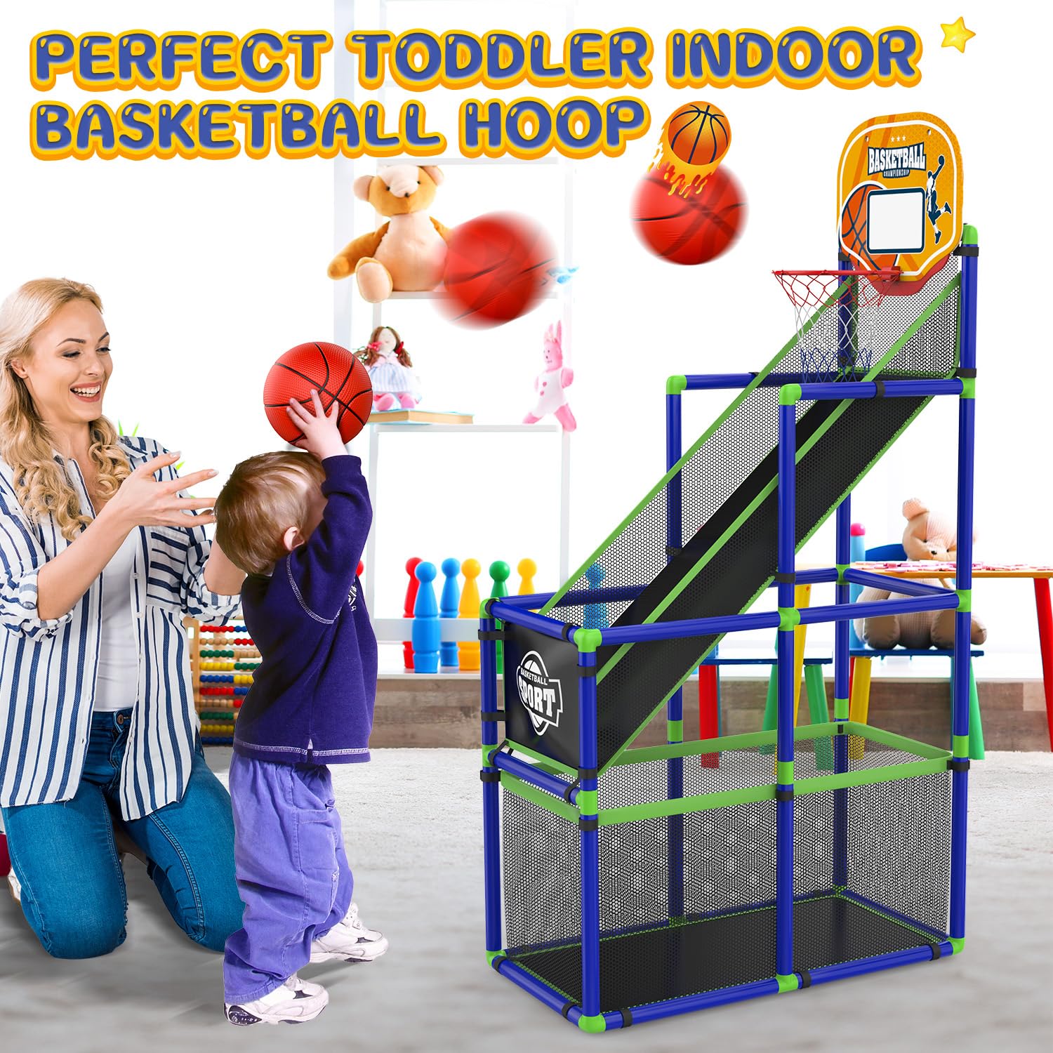 EagleStone Arcade hoop designed for indoor or outdoor kid-friendly play.