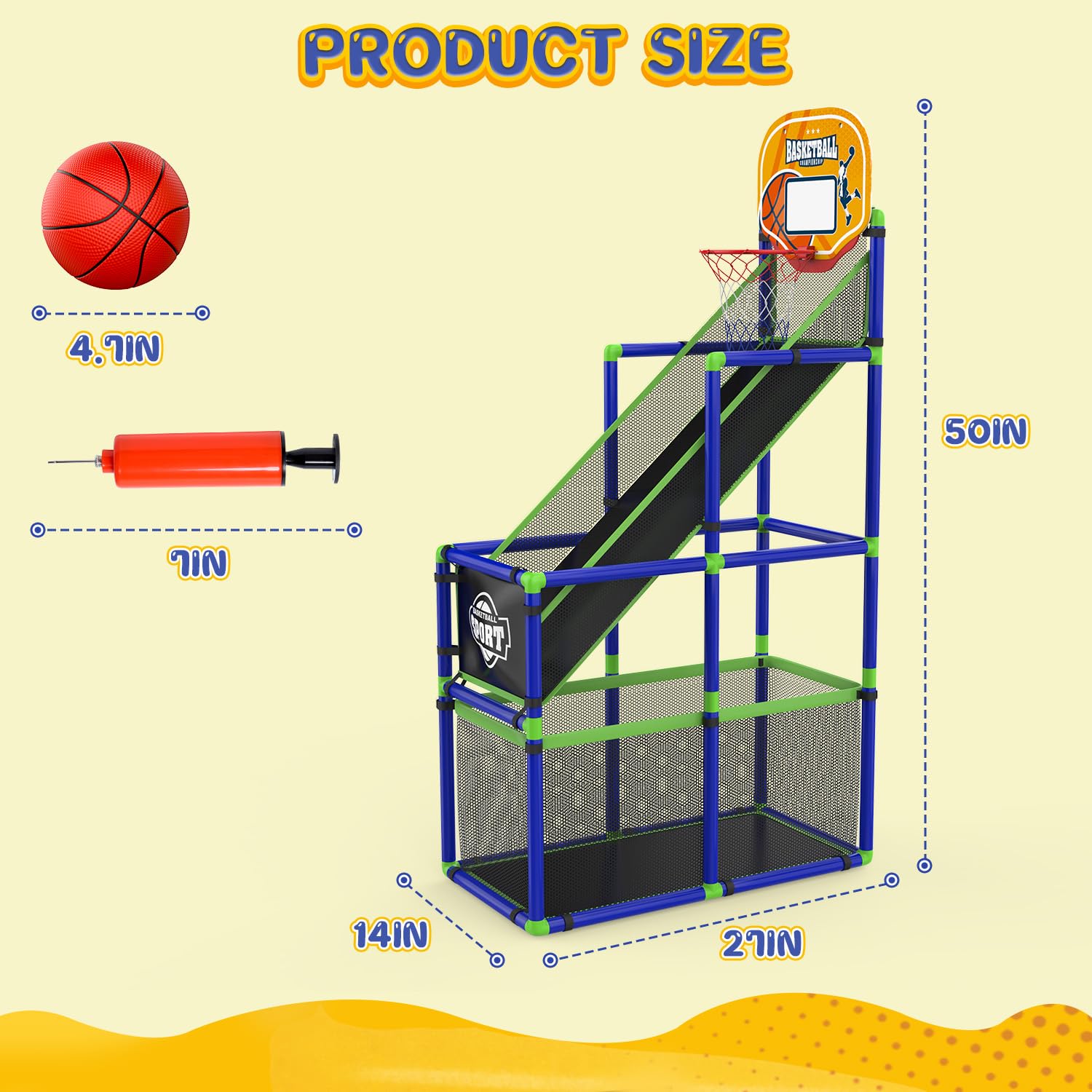 Sturdy EagleStone Arcade design for energetic indoor and outdoor use.