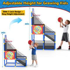 EagleStone bottom storage net helps keep balls and toys neatly organized.