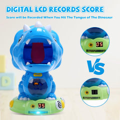 EagleStone dino belly collects foam balls for mess-free cleanup