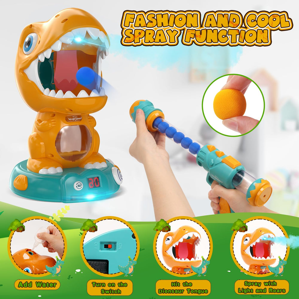 EagleStone mist spray activates when the dinosaur is hit.