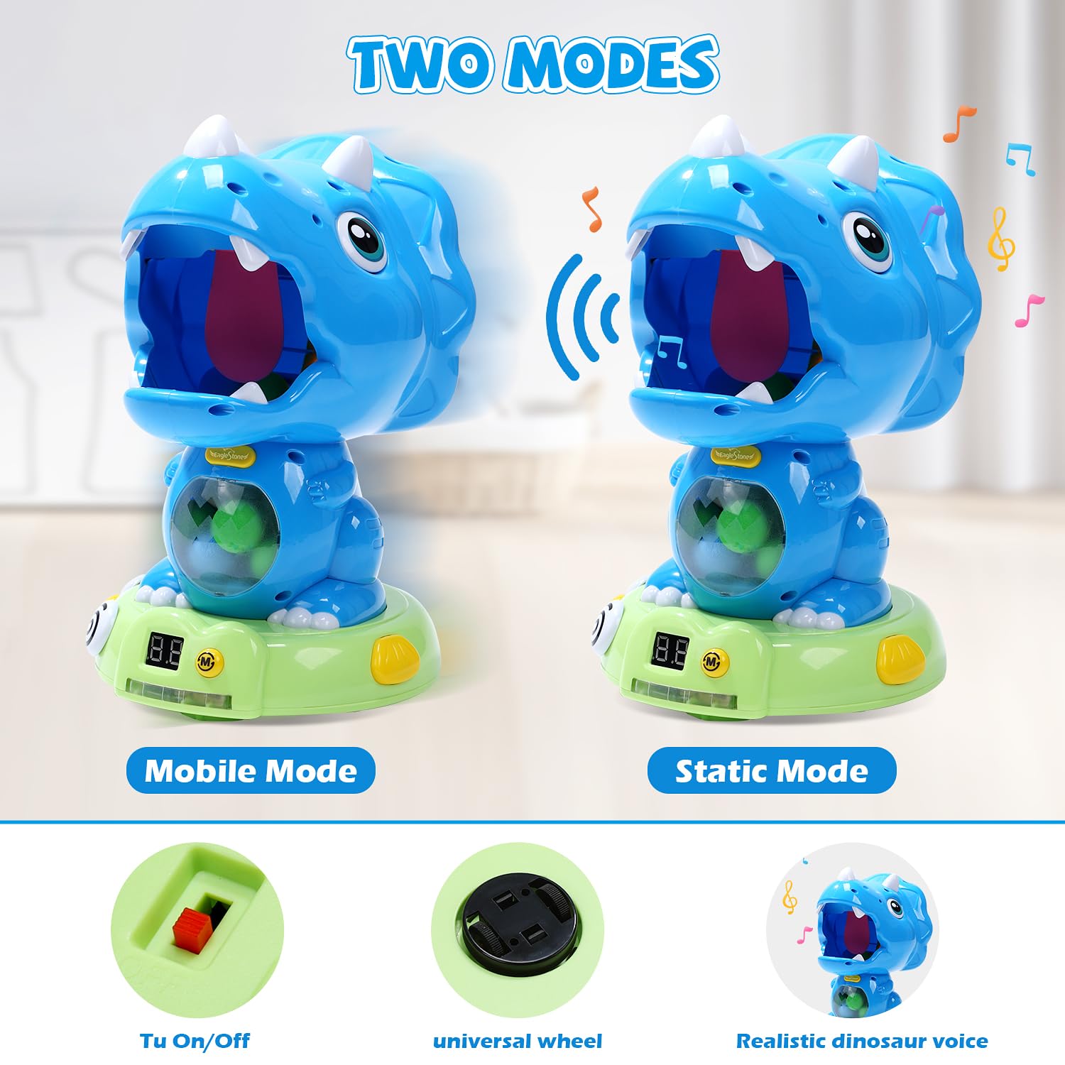 EagleStone eco-friendly ABS material ensures safe toy construction
