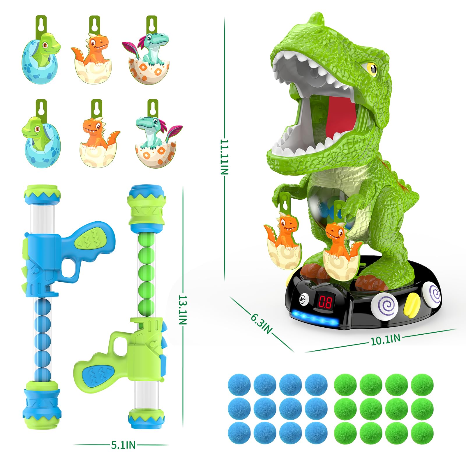 EagleStone eco-friendly materials ensure safe, reusable toy play.