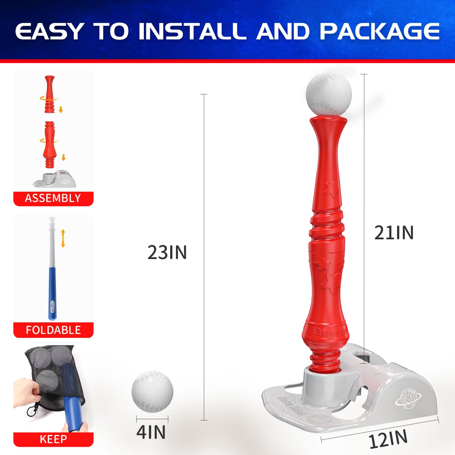 EagleStone family-backyard-play setup offers versatile T-ball fun for kids.