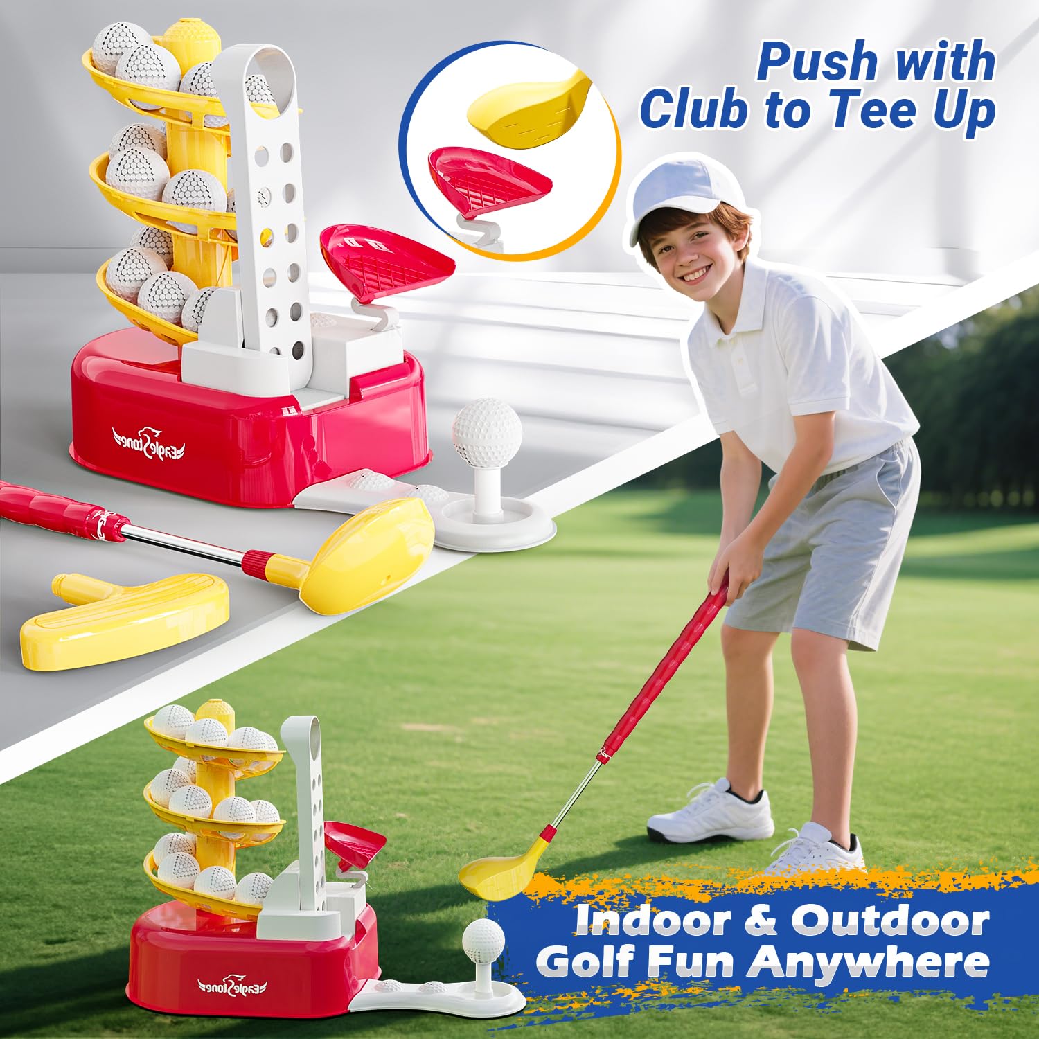 EagleStone indoor-outdoor play set supports active family fun.