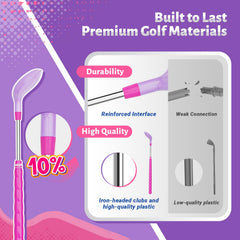 EagleStone adjustable-length golf club grows with children for extended use.