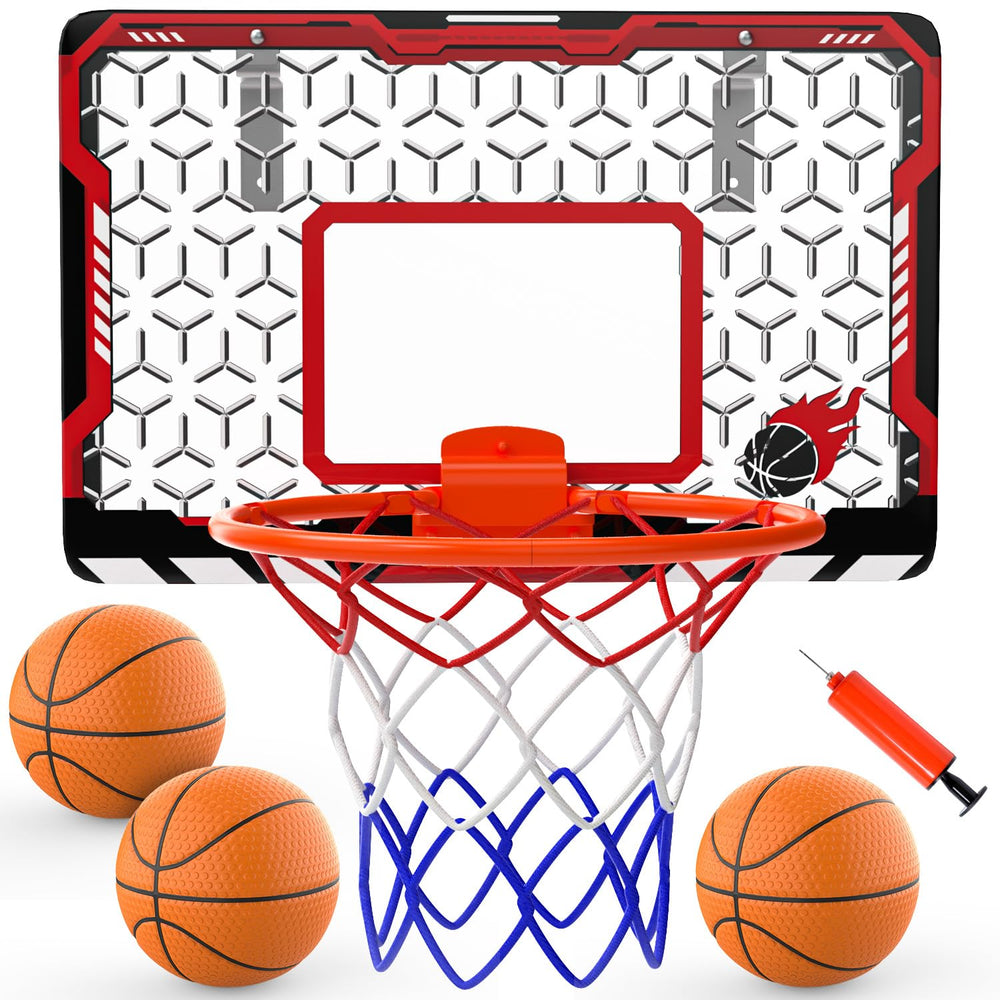 EagleStone mini basketball hoop over the door for quick drill-free setup