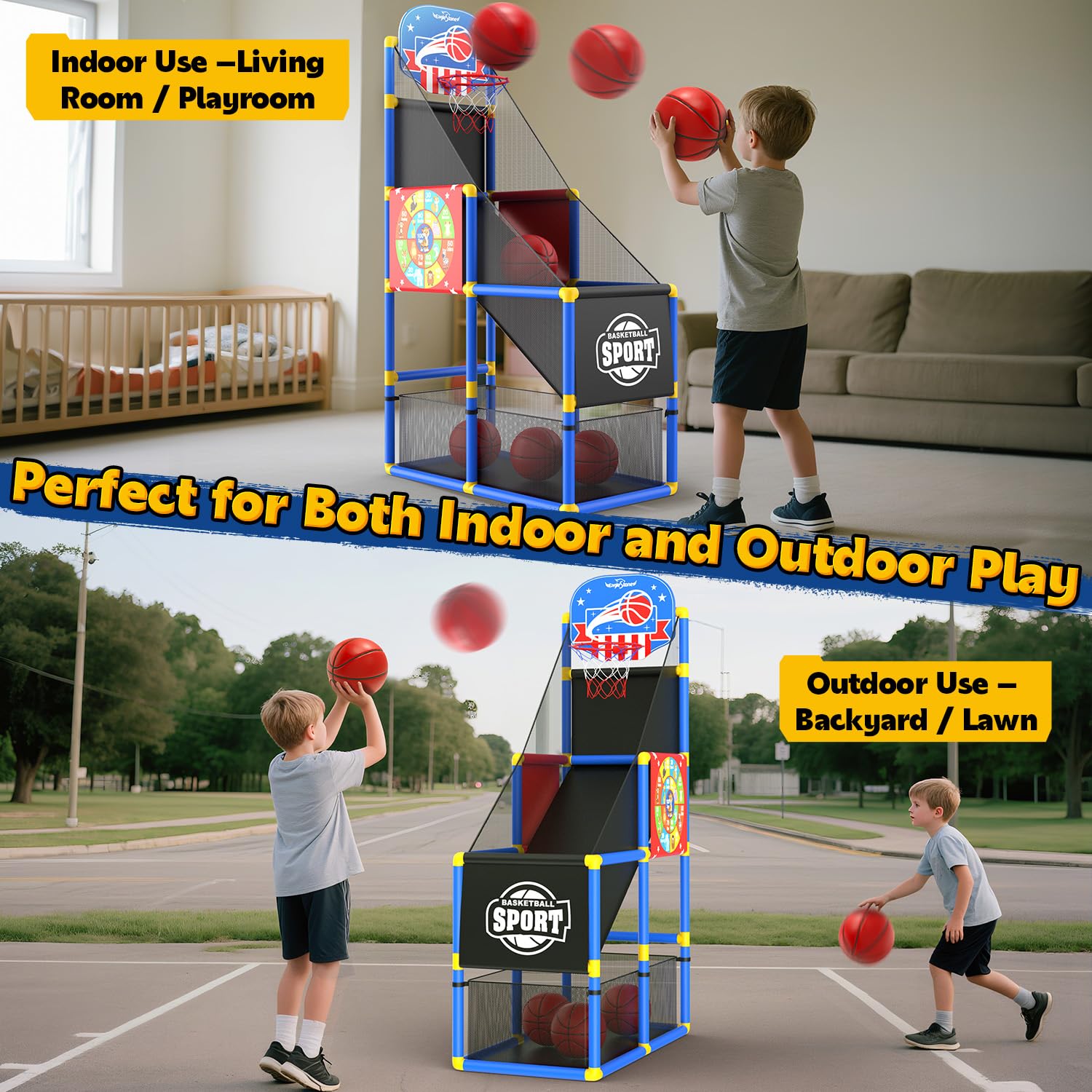 EagleStone quick-assembly design lets kids start playing without tools.