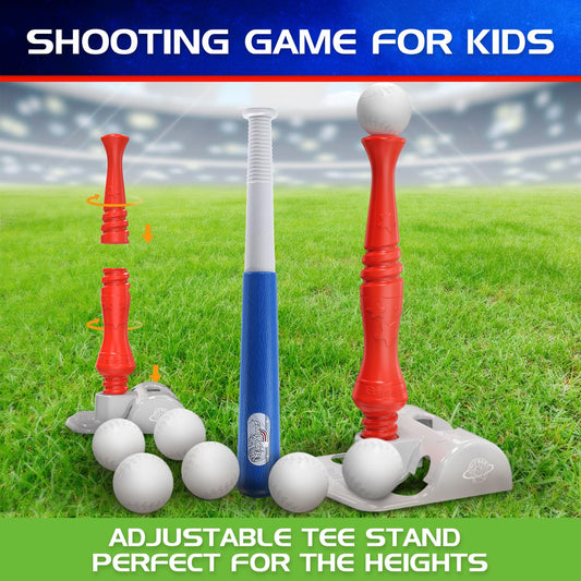 EagleStone rotating-teeball tee encourages improved hand-eye coordination during play.