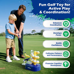 EagleStone adjustable-length golf club ready for growing kids