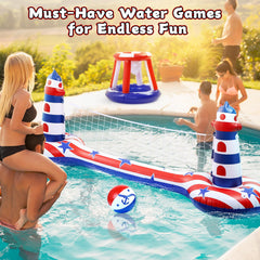 EagleStone water volleyball ready for multi-player pool action