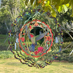 Eandisom hummingbird wind spinner easy to assemble and hang