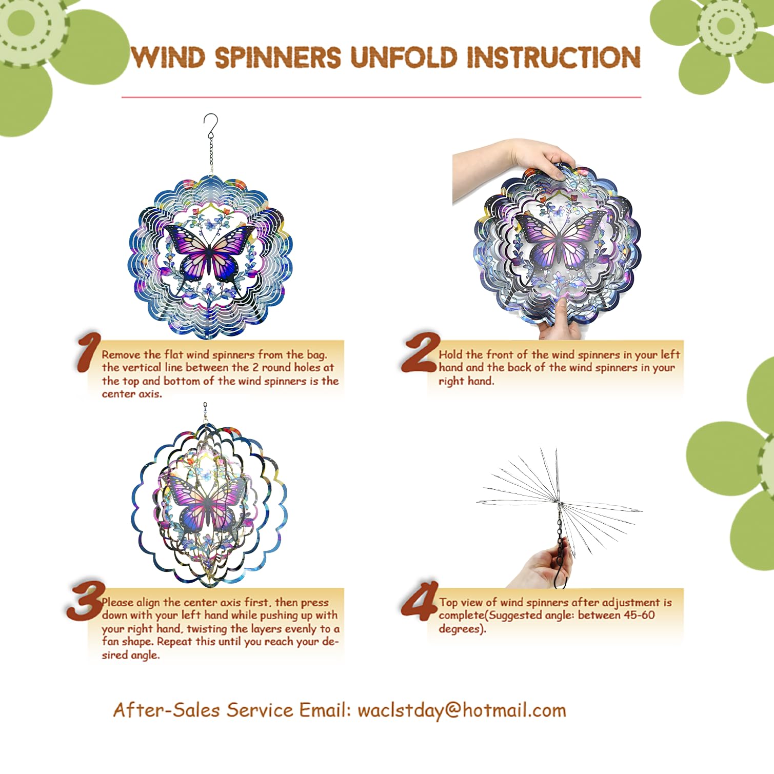 Eandisom hummingbird wind spinner stainless steel resists weather