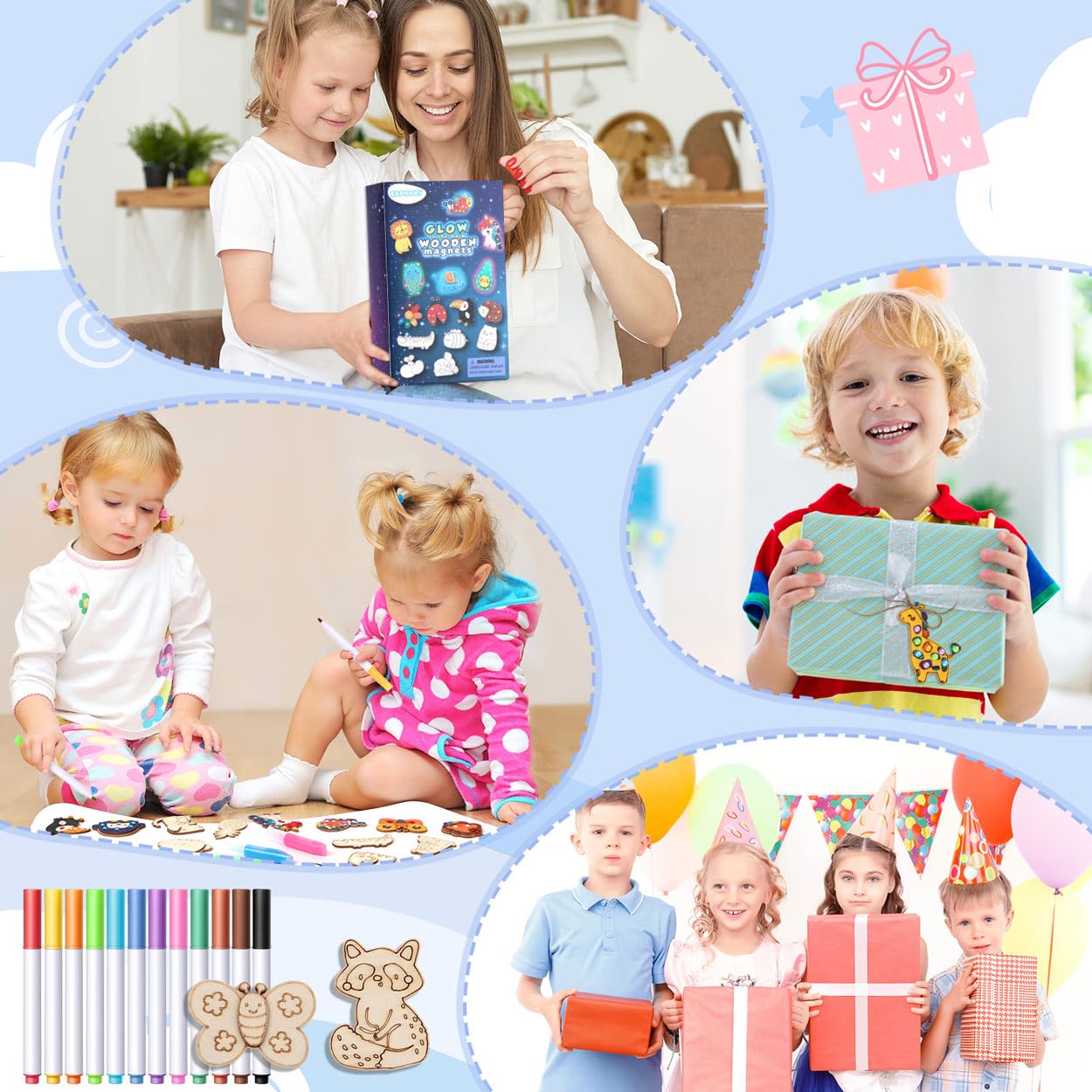 EAPHANT magnets displayed on fridge inspire daily craft ideas