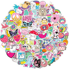 EAPHANT water bottle stickers with cute designs for kids; durable waterproof vinyl.