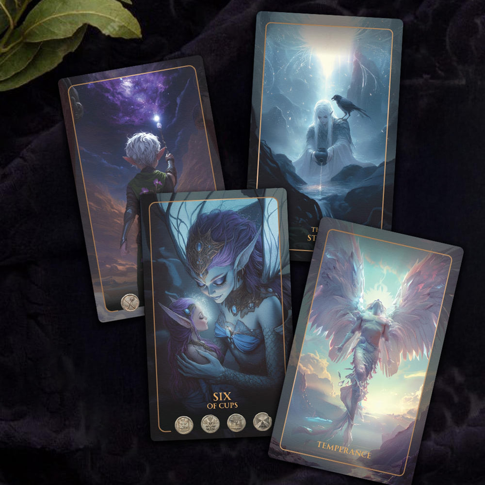Earth Moon Magick 78-card deck with a comprehensive guidebook.